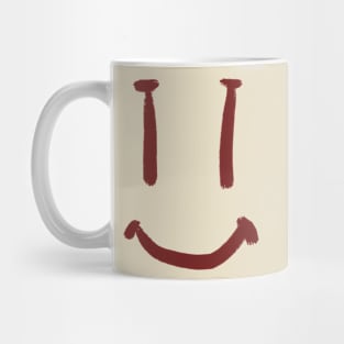 Brown Smug Smiling Face Mug